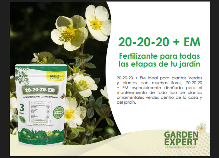 20-20-20 Fertilizante (Productos Ecologicos para el Jardin) 1 Kilo