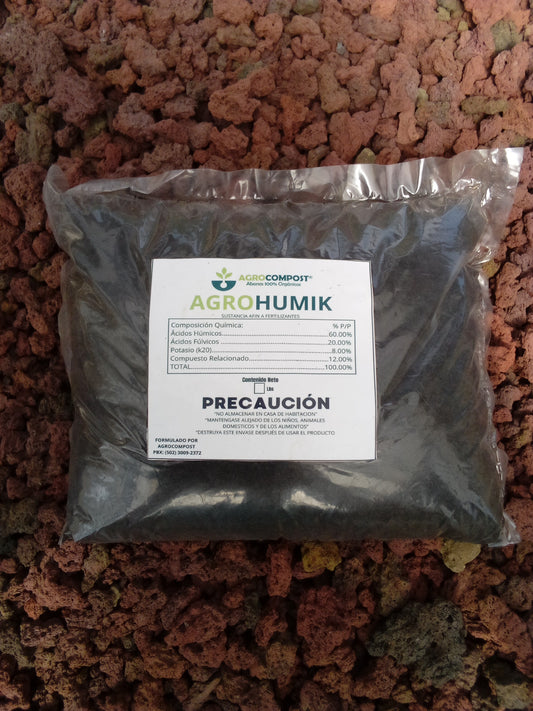 AGROHUMIK Acido Humico Agrocompost Polvo 1 Libra