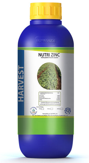 Nutri Zinc FERTILIZANTE FOLIAR QUELATADO ORGÁNICO Litro