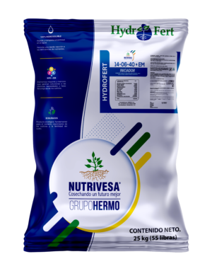 Hydrofert 14-6-40+EM FERTILIZANTE HIDROSOLUBLE FRUCTIFICACIÓN Saco de 55 Libras