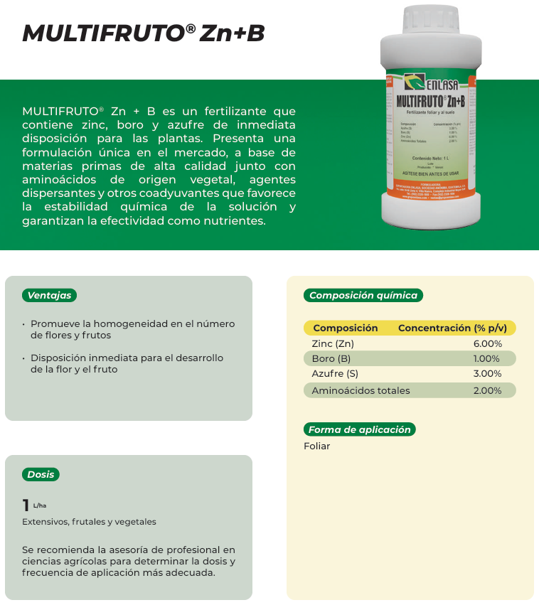 Multifruto ENLASA ZN+B