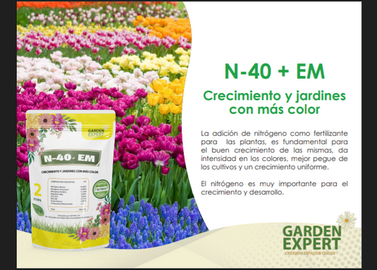 N40/Crecimiento Color Fertilizante (Productos Ecologicos para el Jardin) 1 Kilo