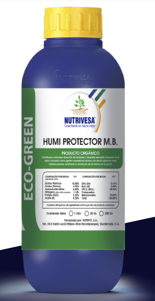 Humi Protector M.B. PRODUCTO ORGANICO SUSTANCIAS HUMICAS Y FULVICAS Litro