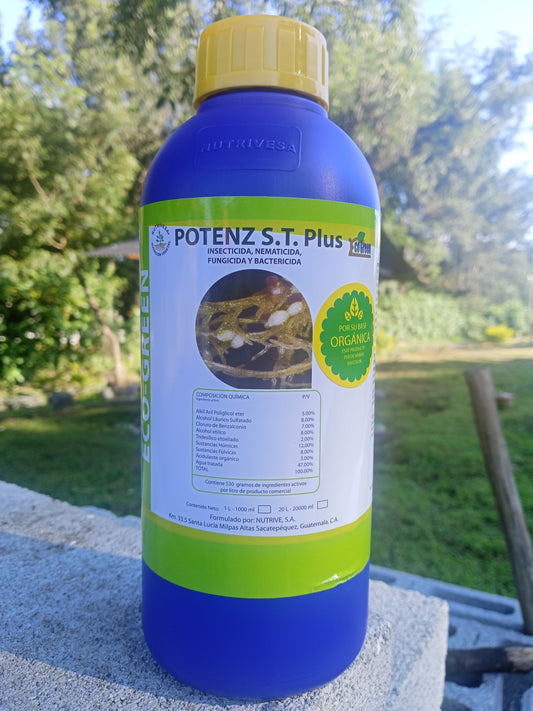 Insecticida, Nematicida y Bactericida Organico POTENZ S.T Plus Litro