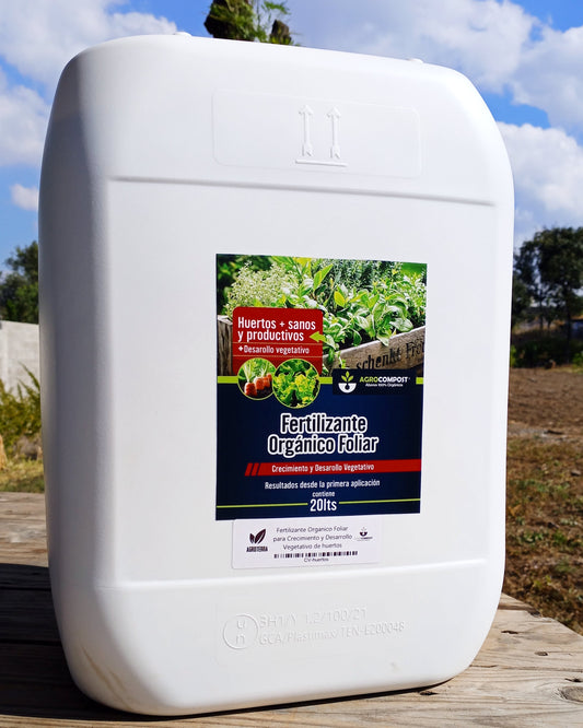 Fertilizante Orgánico Foliar para Crecimiento y Desarrollo Vegetativo de Huertos