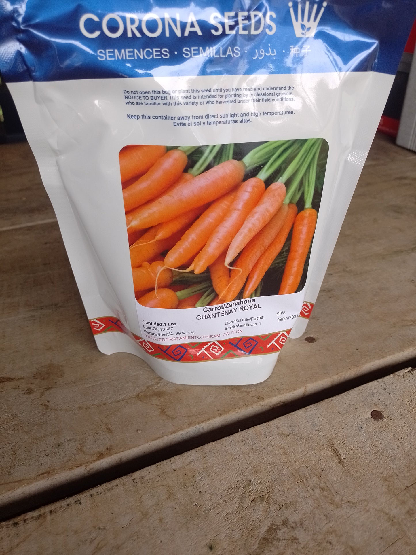 Zanahoria Chantenay Royal 1 LB Marca Corona